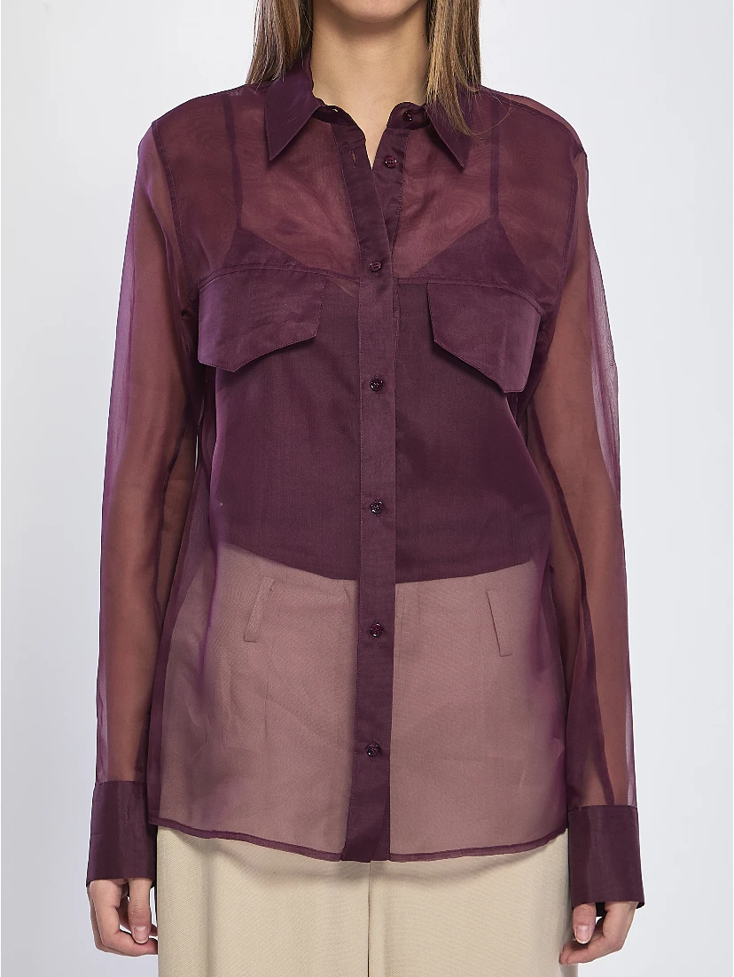 Silk organza shirt