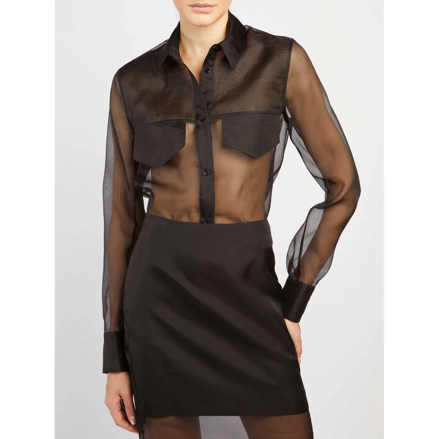 Silk organza shirt
