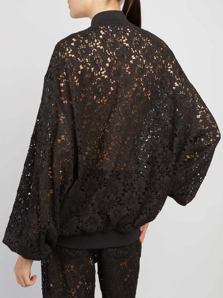 Lace bomber jacket alternative