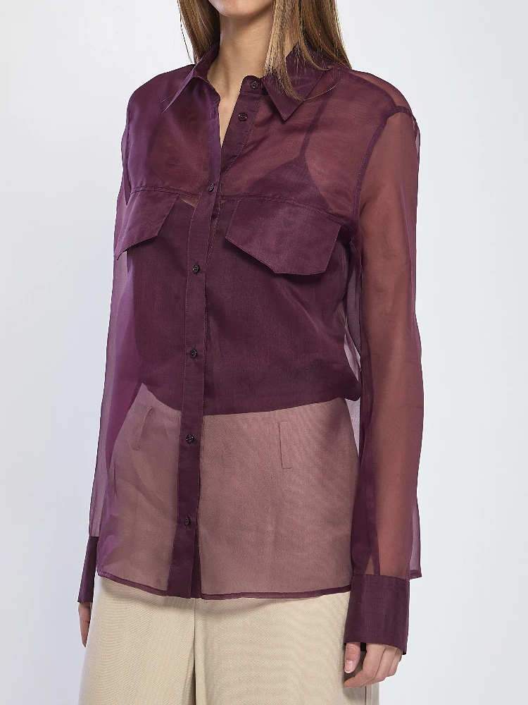 Silk organza shirt alternative