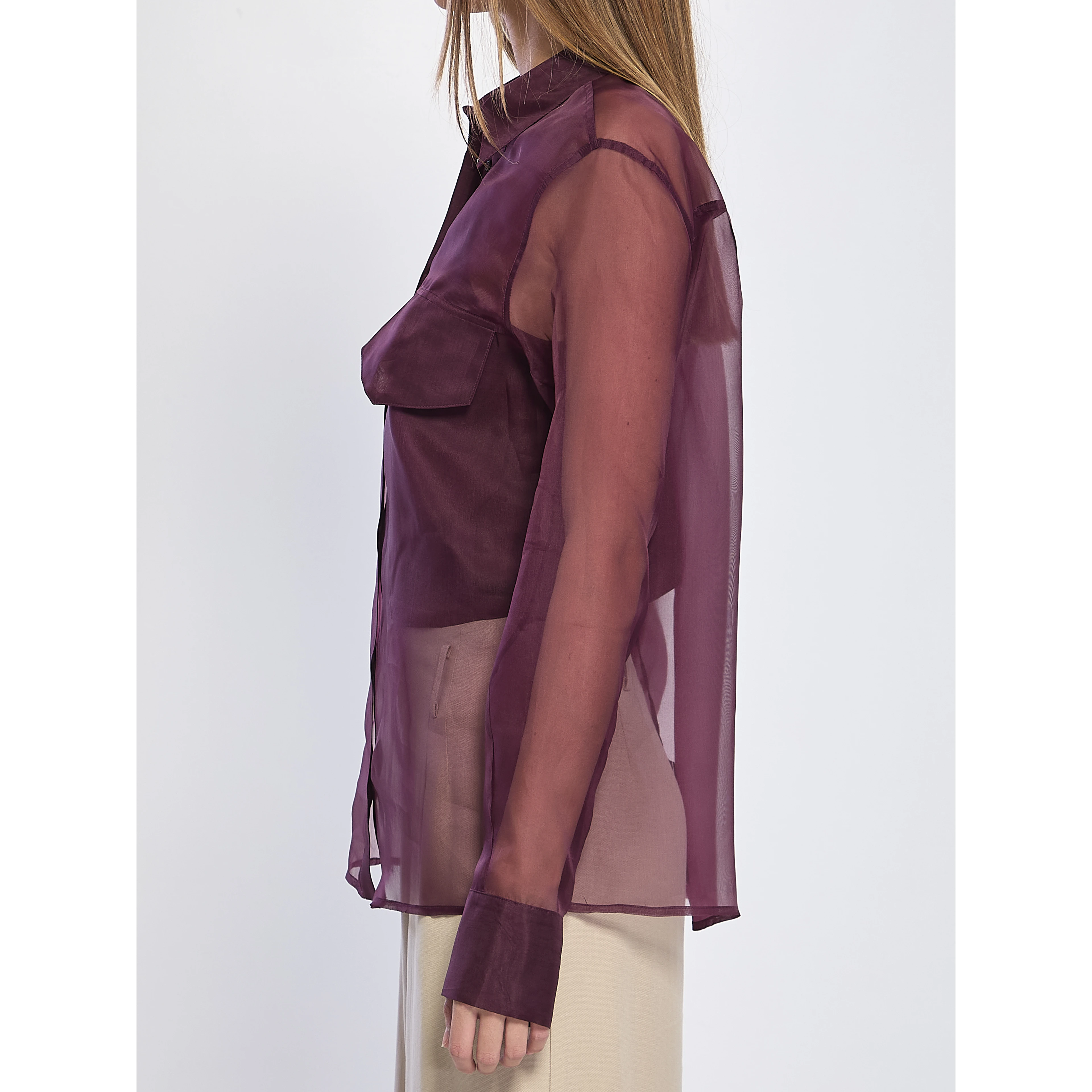 Silk organza shirt