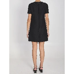 Short dress with embroidery