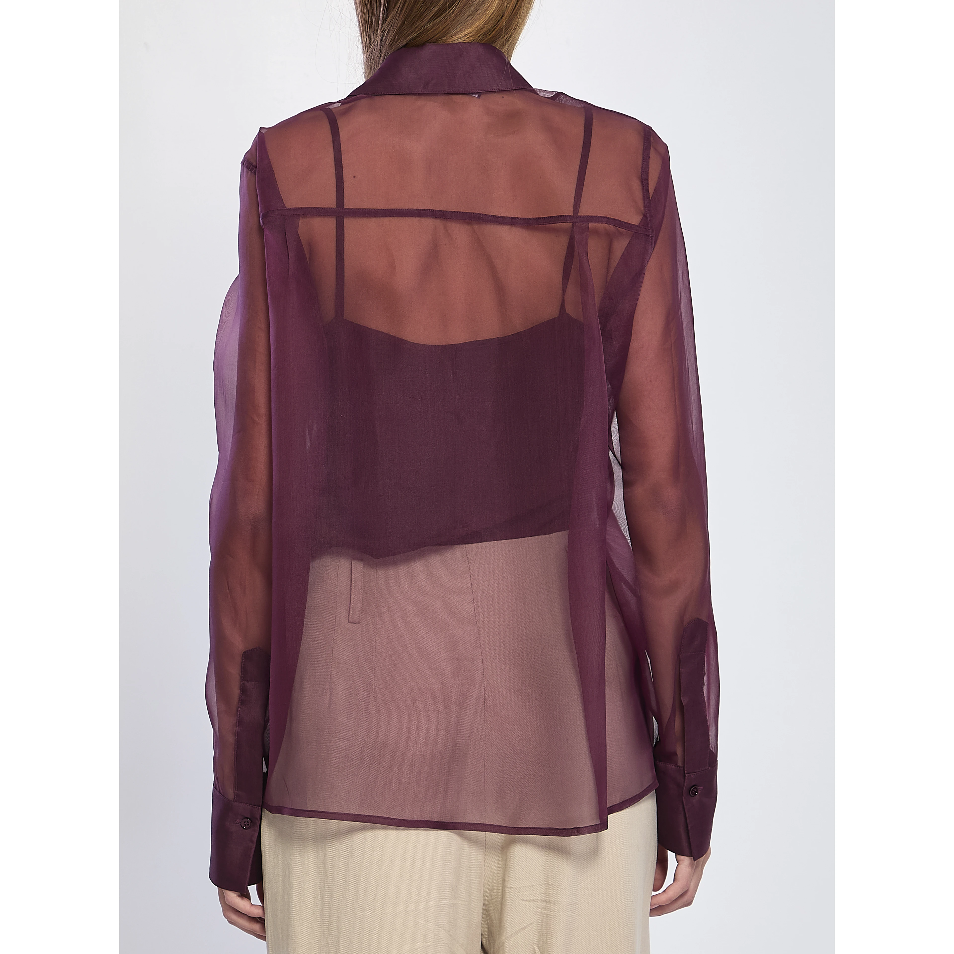 Silk organza shirt