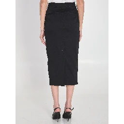 تنورة من قماش الجبردين القطني