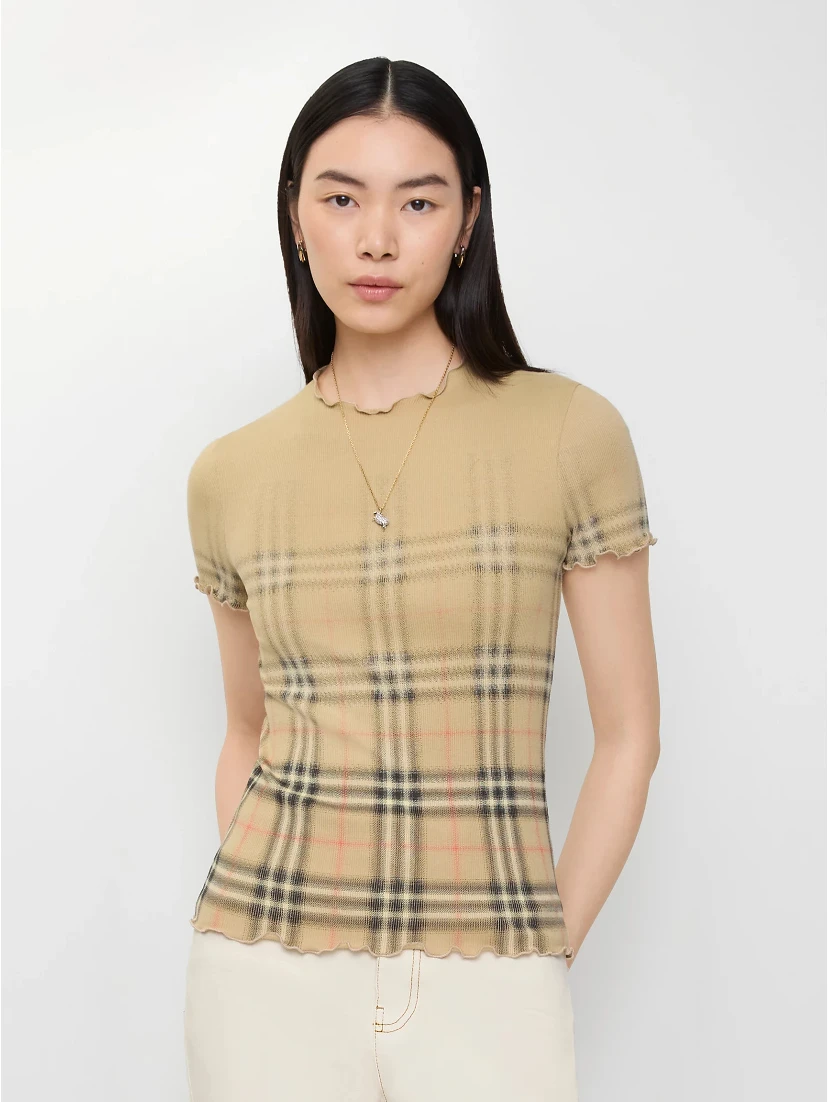 Burberry T-shirts and Polos Beige