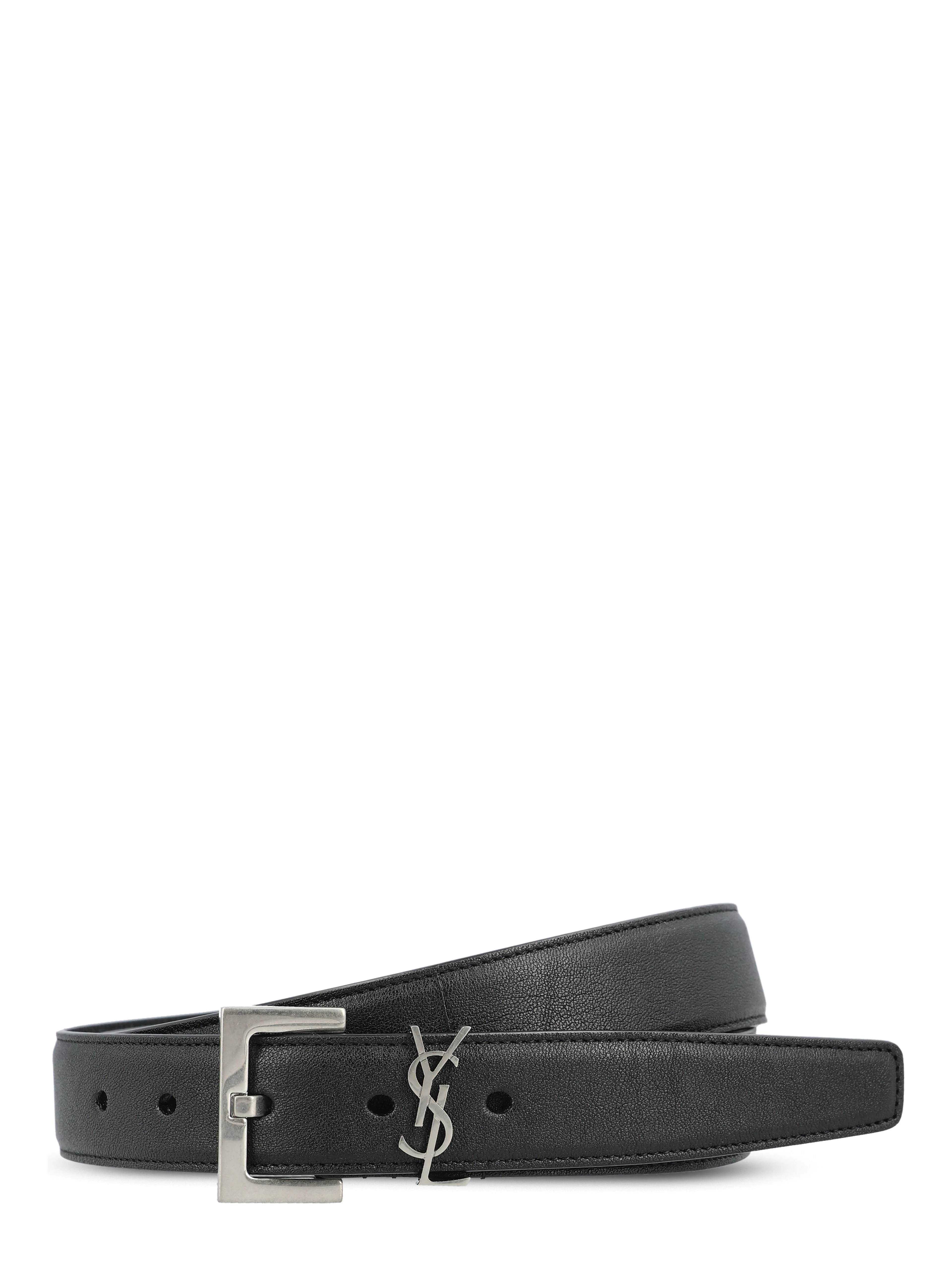 Saint Laurent Belts Black