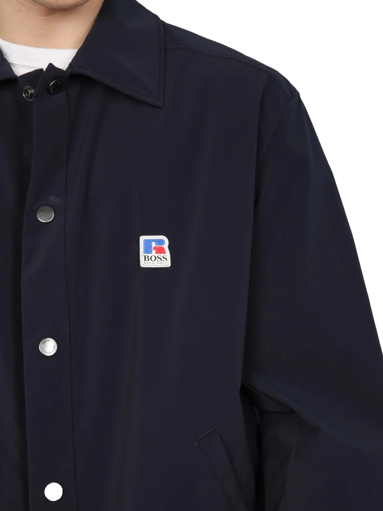 RELAXED FIT JACKET WITH BOSS X RUSSELL ATHLETIC LOGO alternative