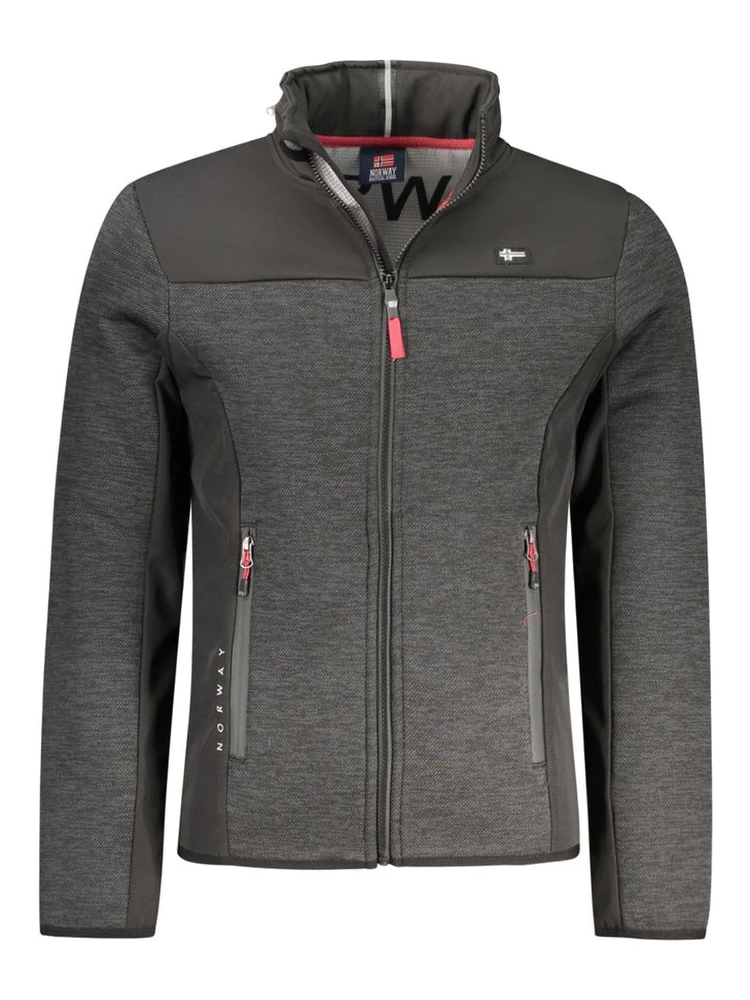 Black Polyester Mens Jacket