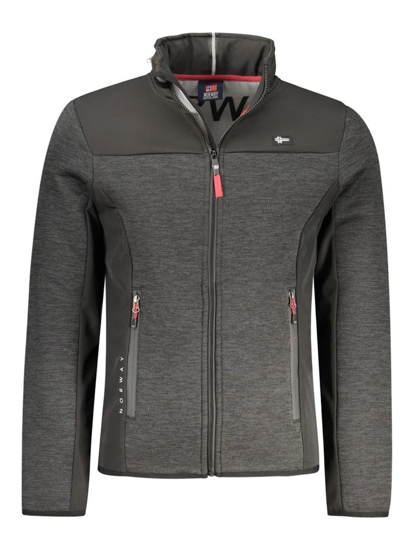 Black Polyester Mens Jacket