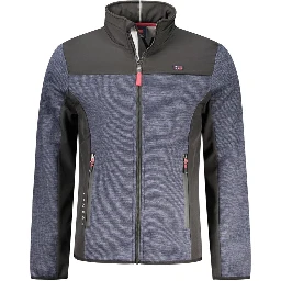 Blu Polyester Men's Jacket