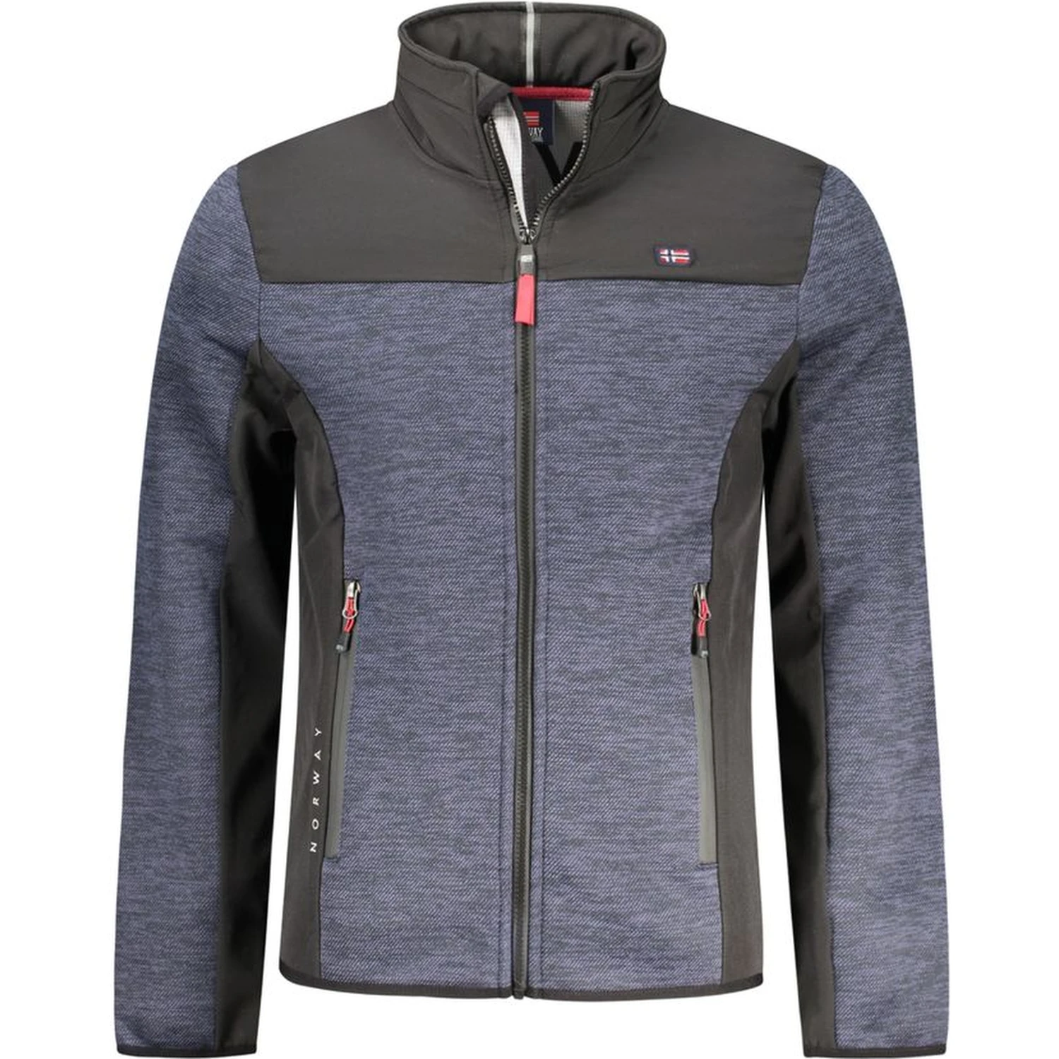 Blu Polyester Men's Jacket