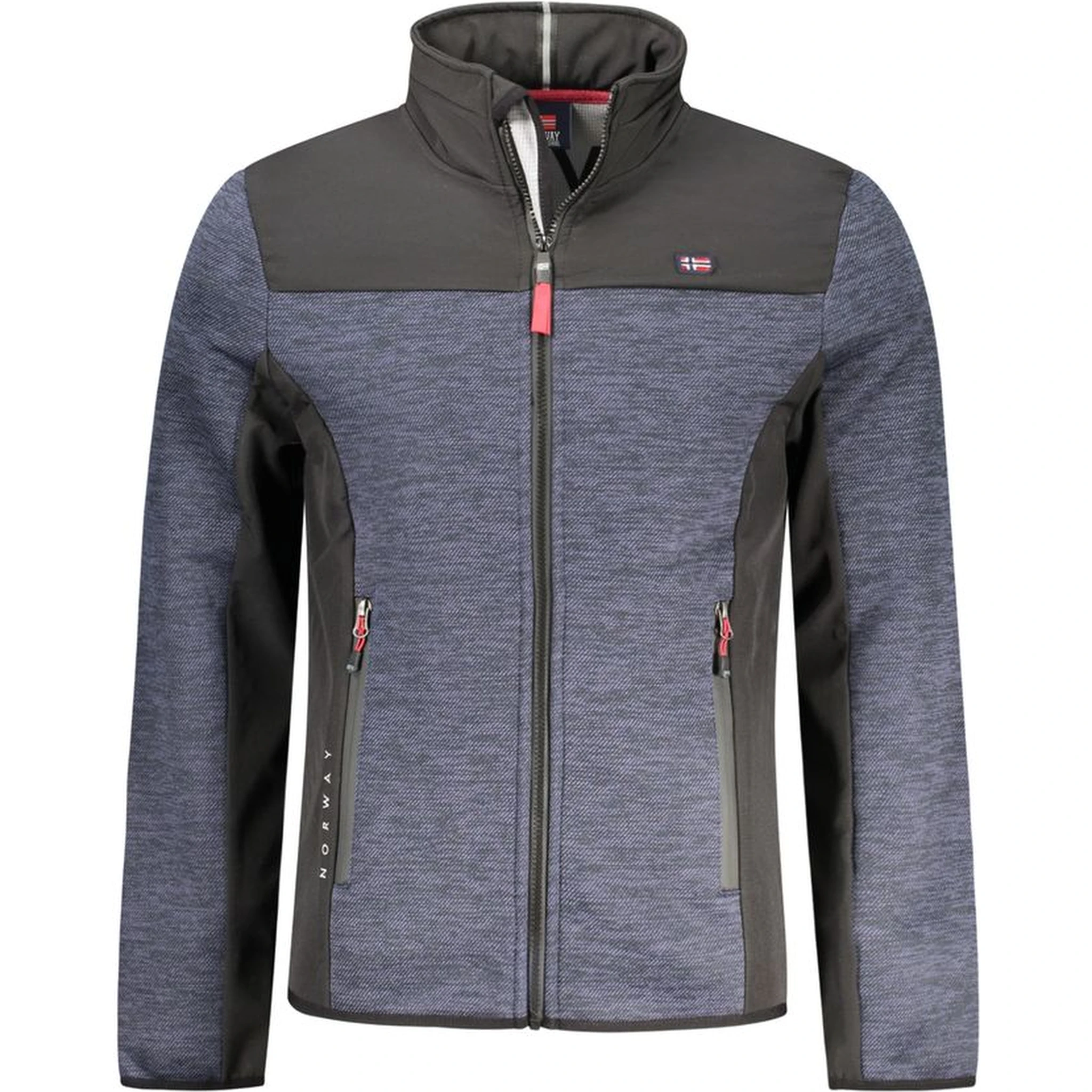 Blu Polyester Men's Jacket