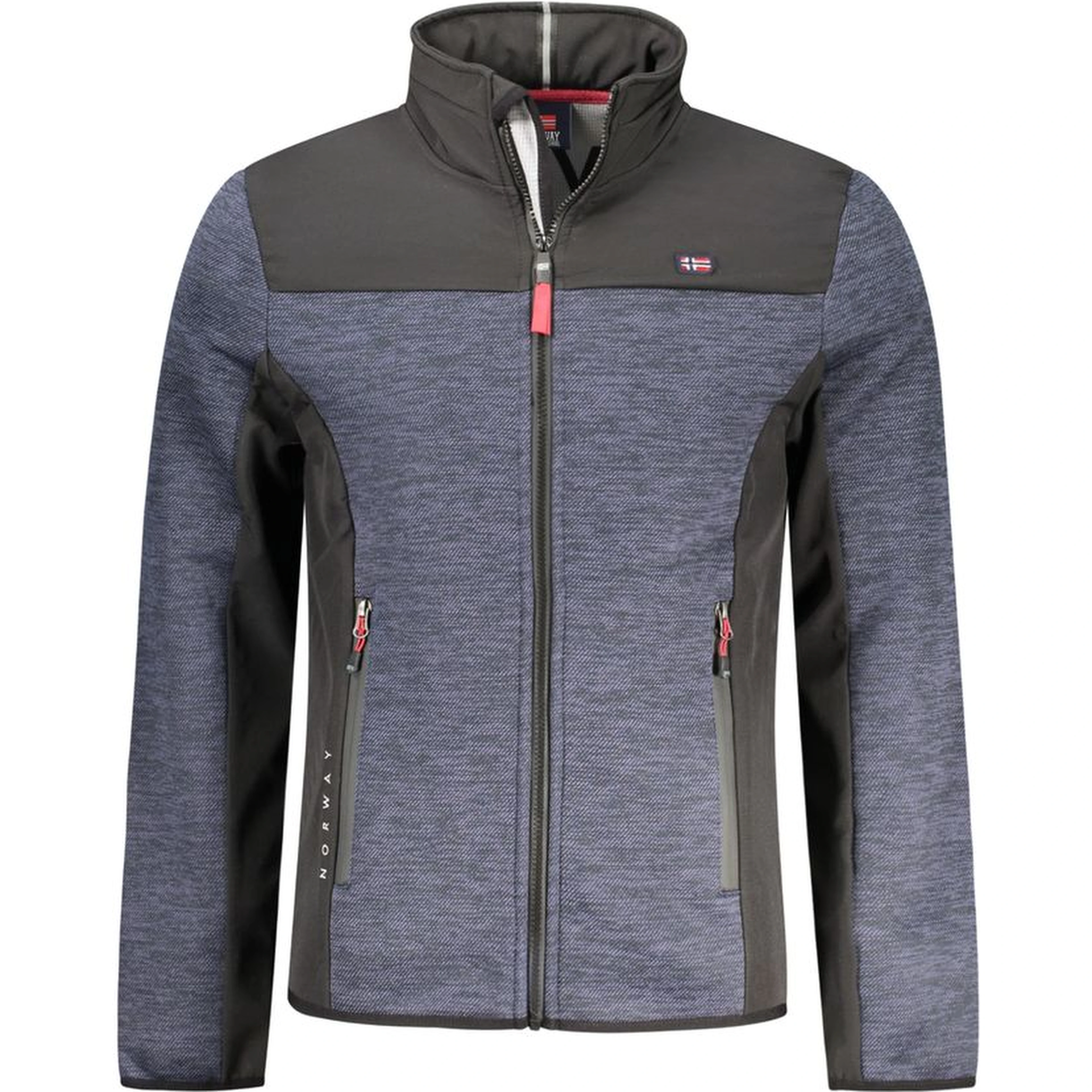 Blu Polyester Men's Jacket