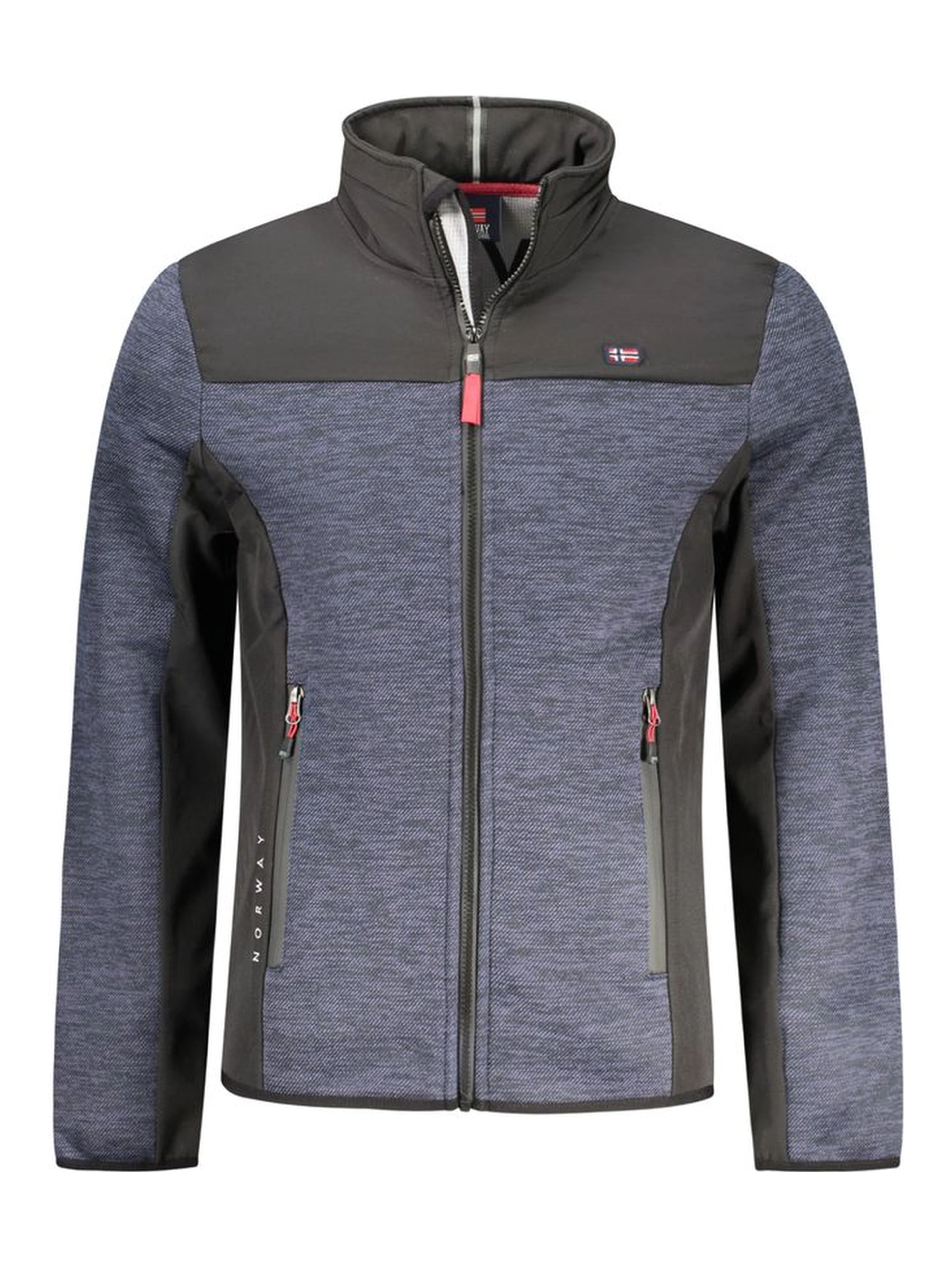 Blu Polyester Men's Jacket