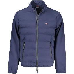 Blu Poliestere Uomo Giubbotto