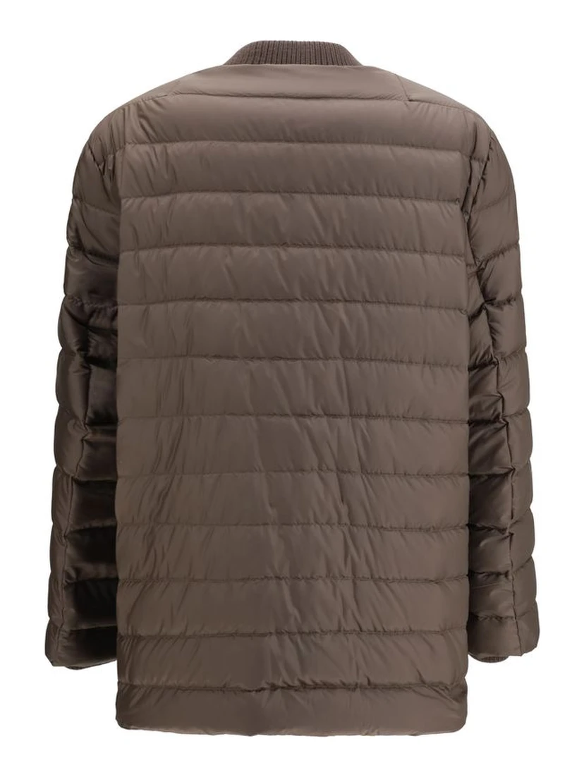 Brown Goose Down Trench Coat