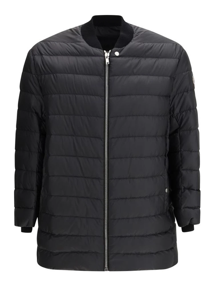 Black Goose Down Trench Coat