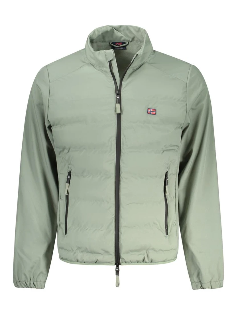 Verde Poliestere Uomo Giacca