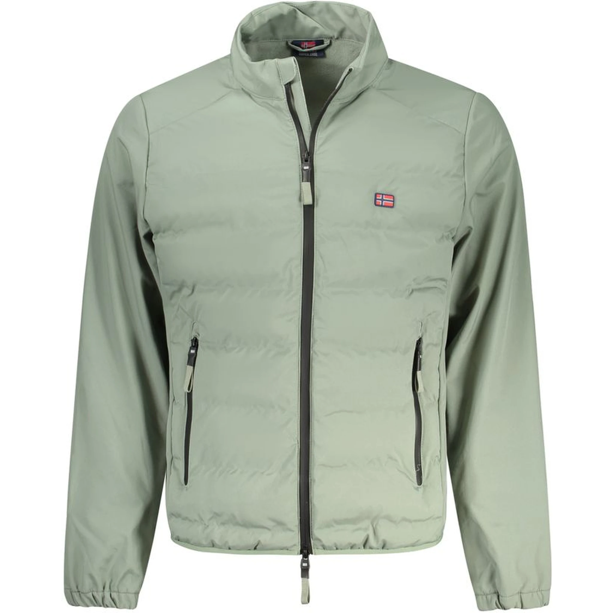 Verde Poliestere Uomo Giacca