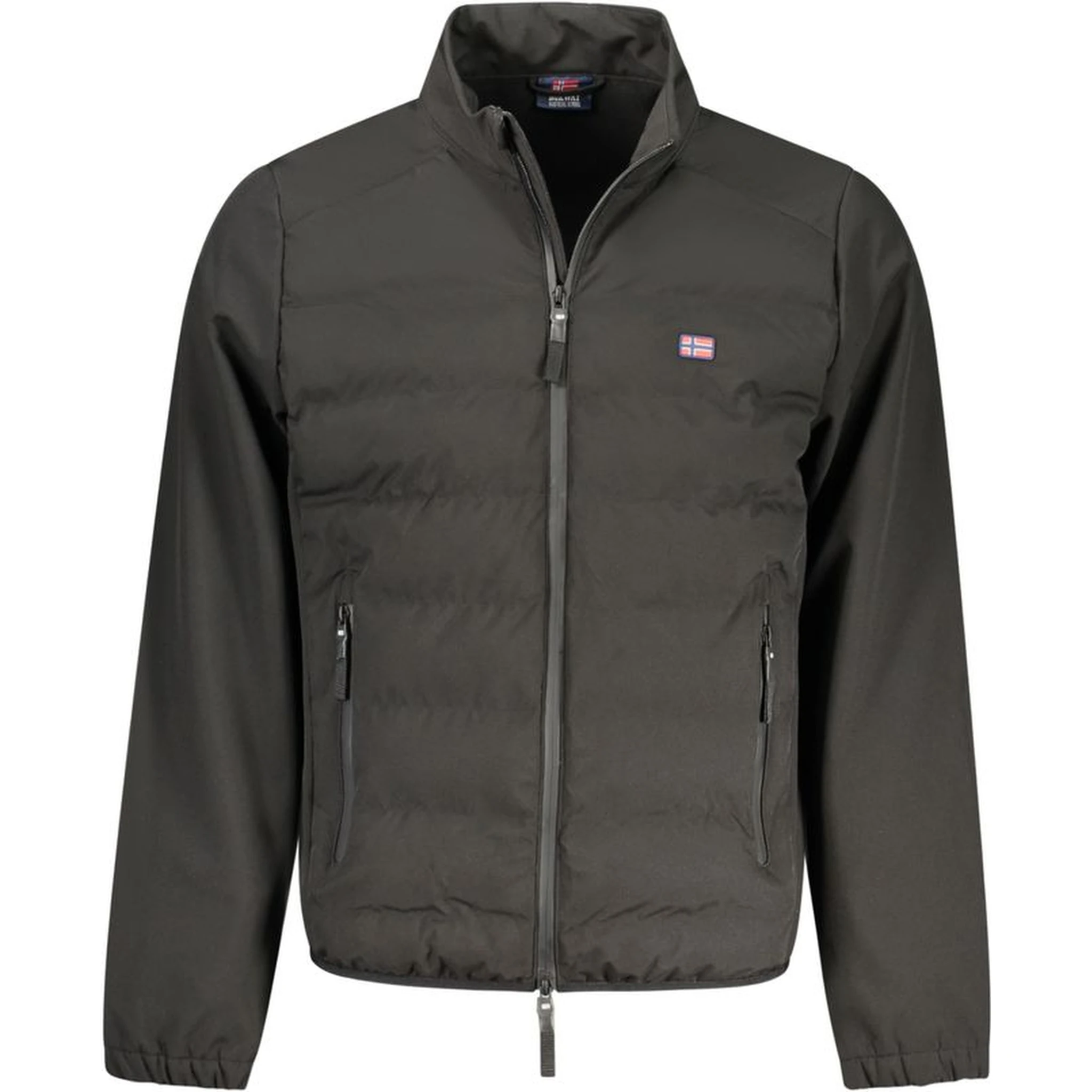 Black Polyester Men's Jacket