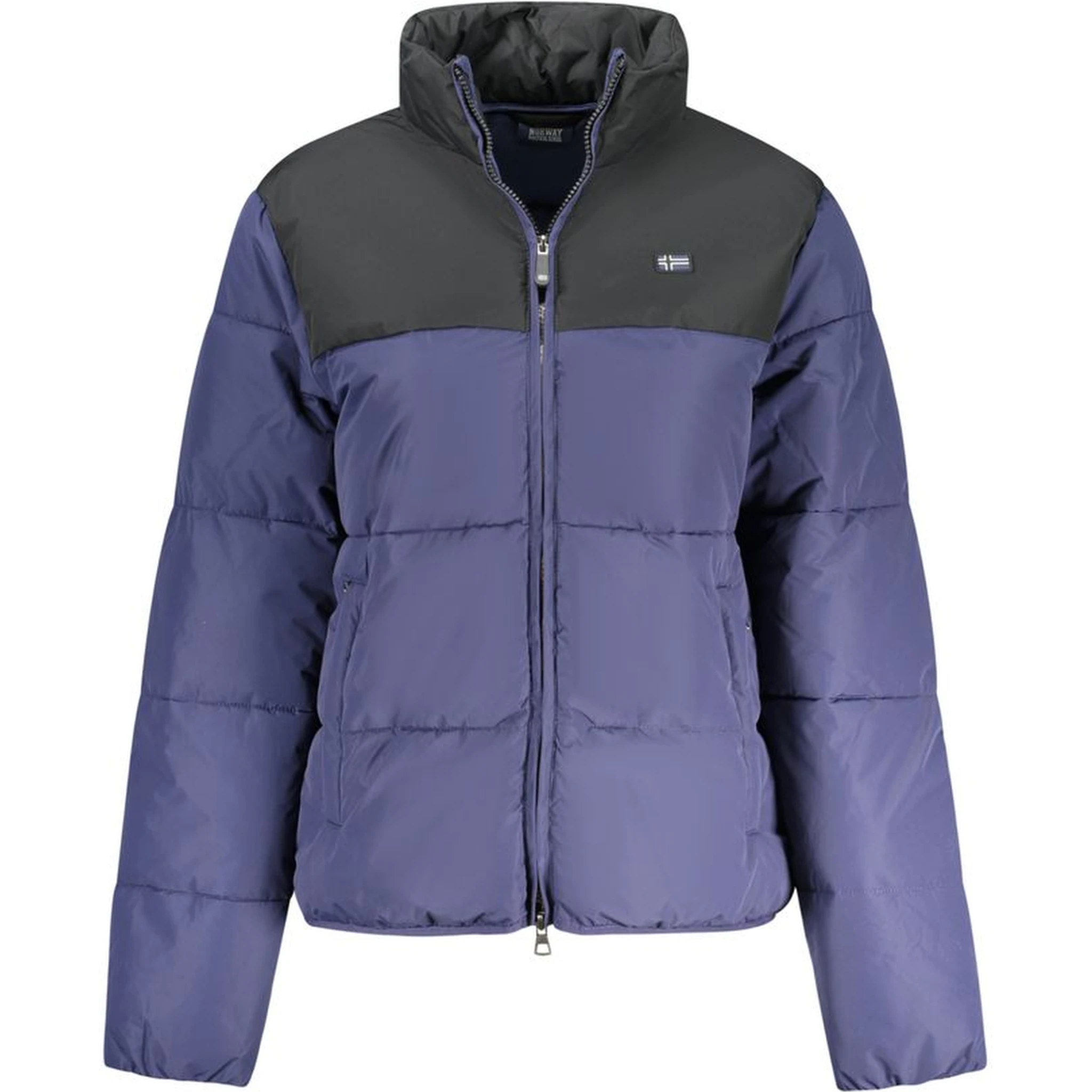 Blu Poliestere Women Jacket