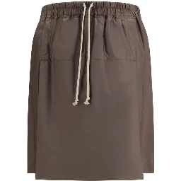 Brown Polyester Bermuda Shorts