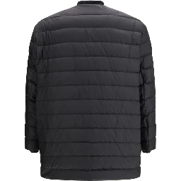 Black Goose Down Trench Coat