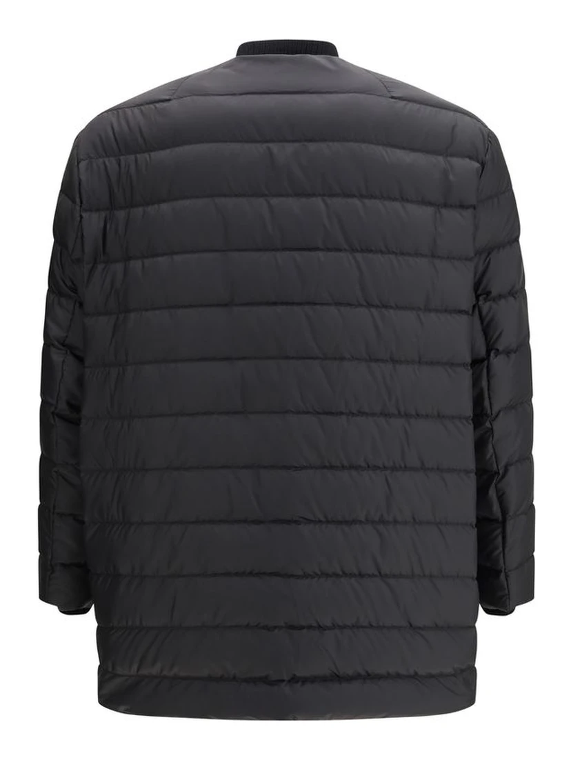 Black Goose Down Trench Coat