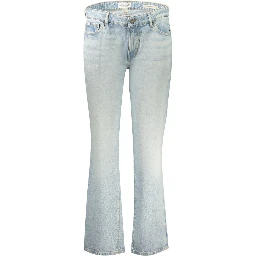 Azzurro Cotton Women Jeans