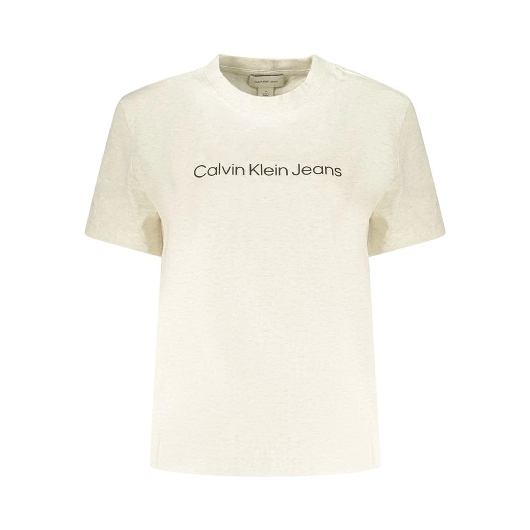 Beige Cotton Womens T-Shirt