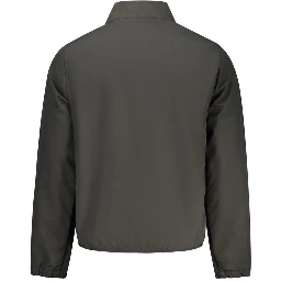 Black Polyester Men's Jacket