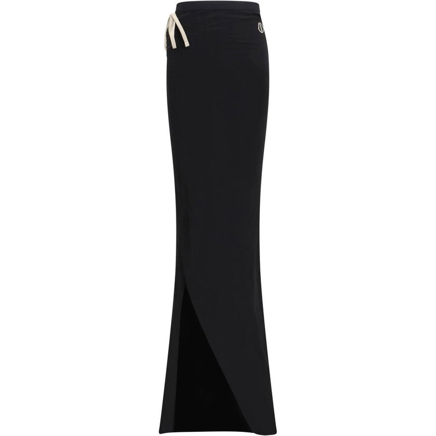 Black Cotton Long Skirt