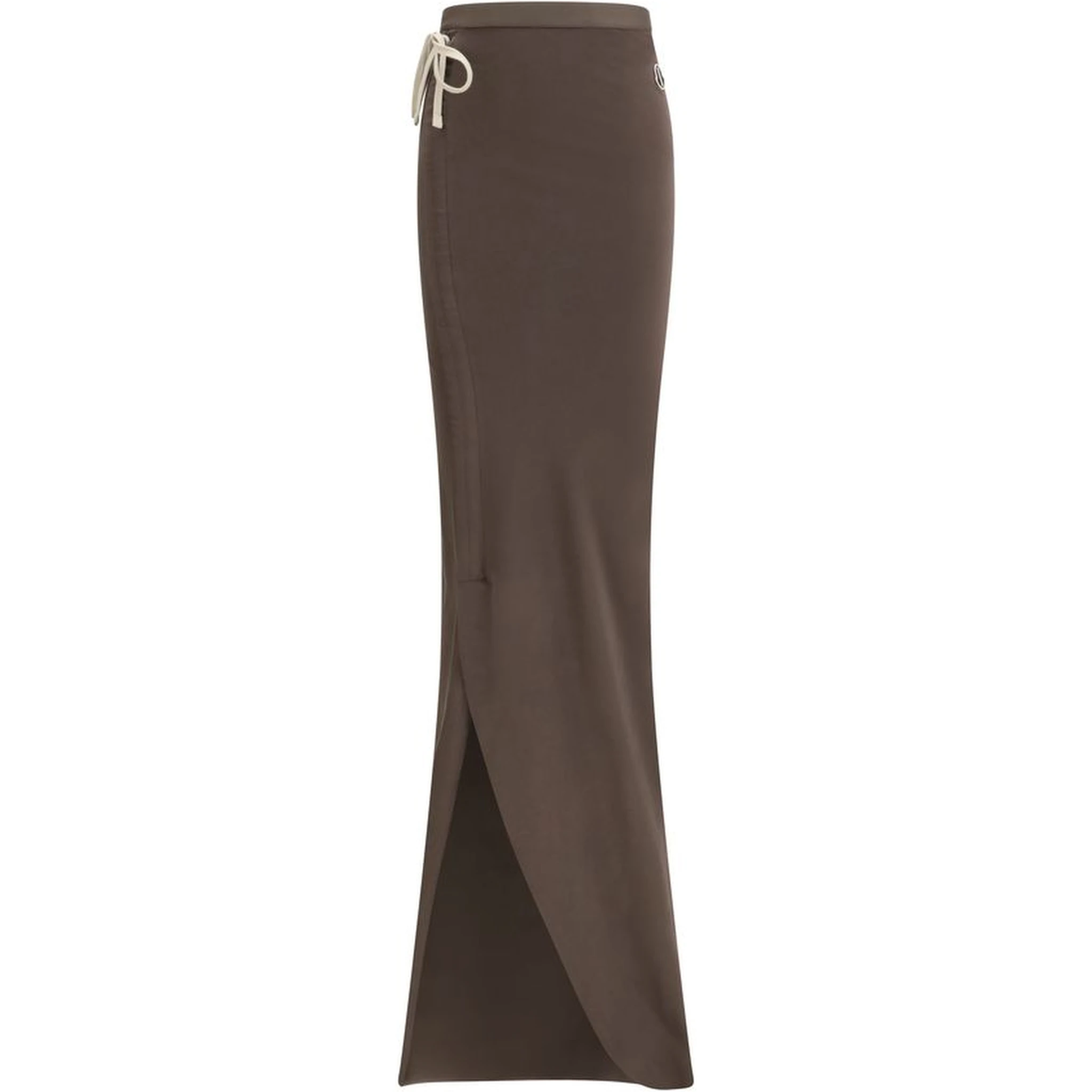 Brown Cotton Long Skirt