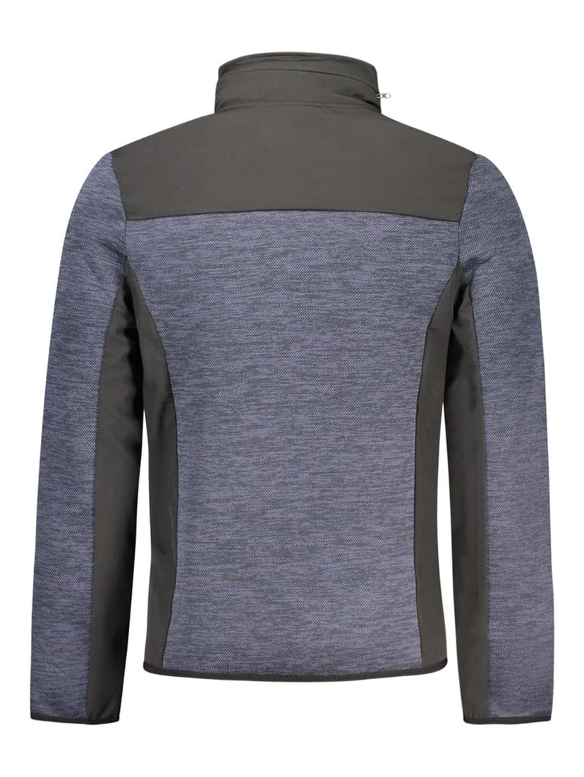 Blu Polyester Men Jacket