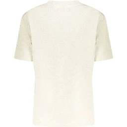 Beige Cotton Womens T-Shirt