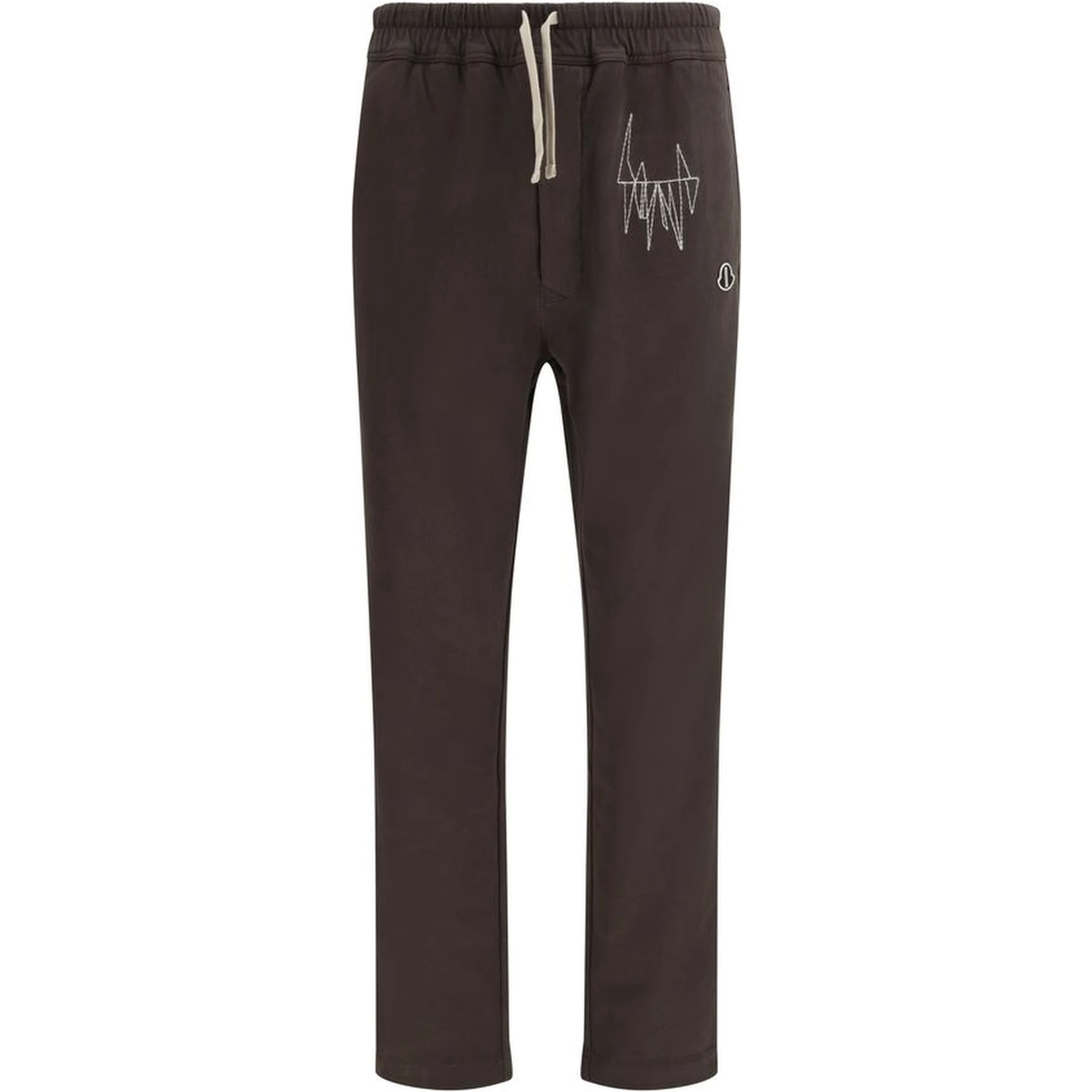 Brown Cotton Athletic Pants