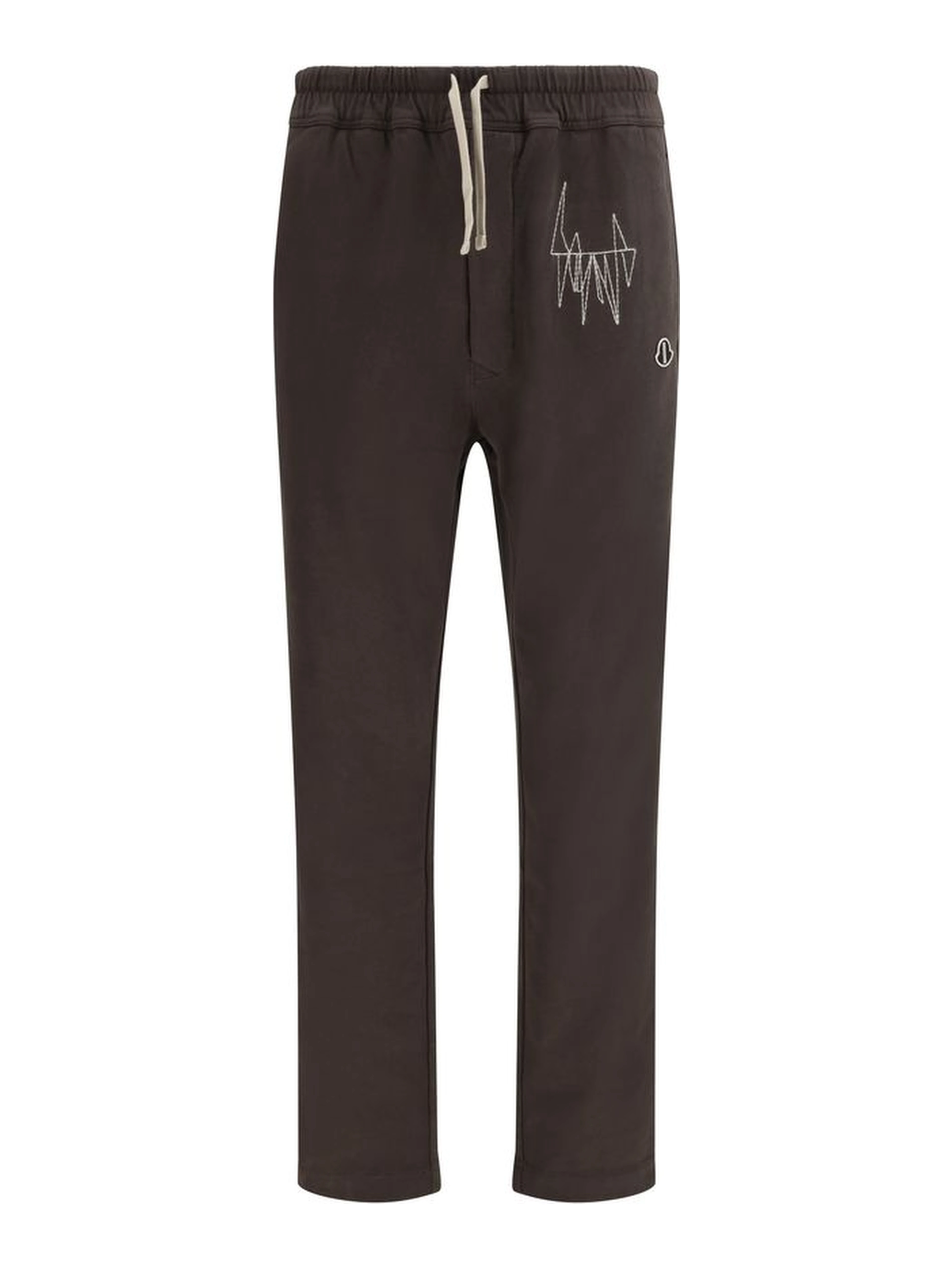 Brown Cotton Athletic Pants