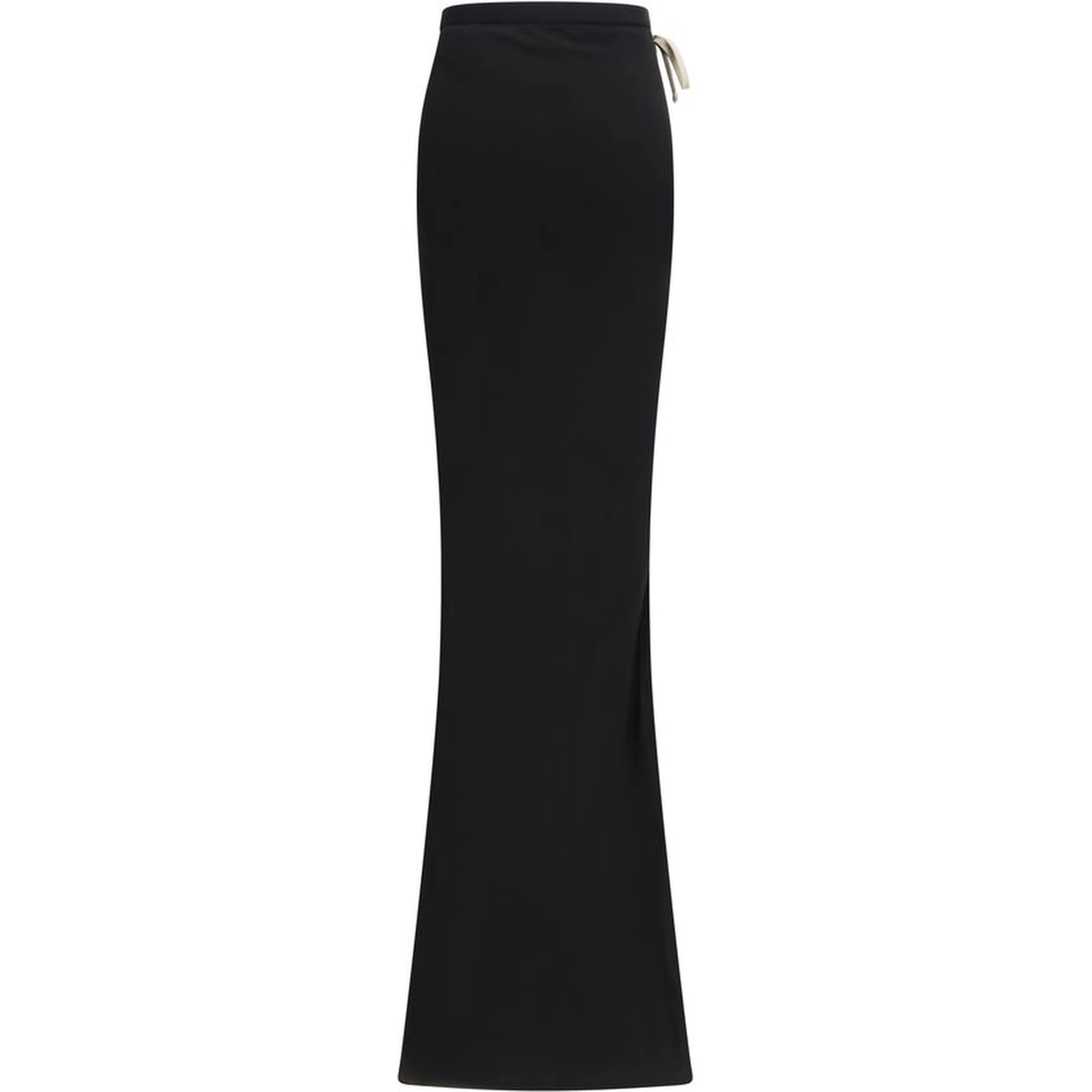 Black Cotton Long Skirt