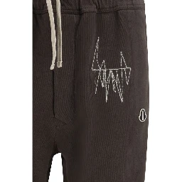 Brown Cotton Athletic Pants