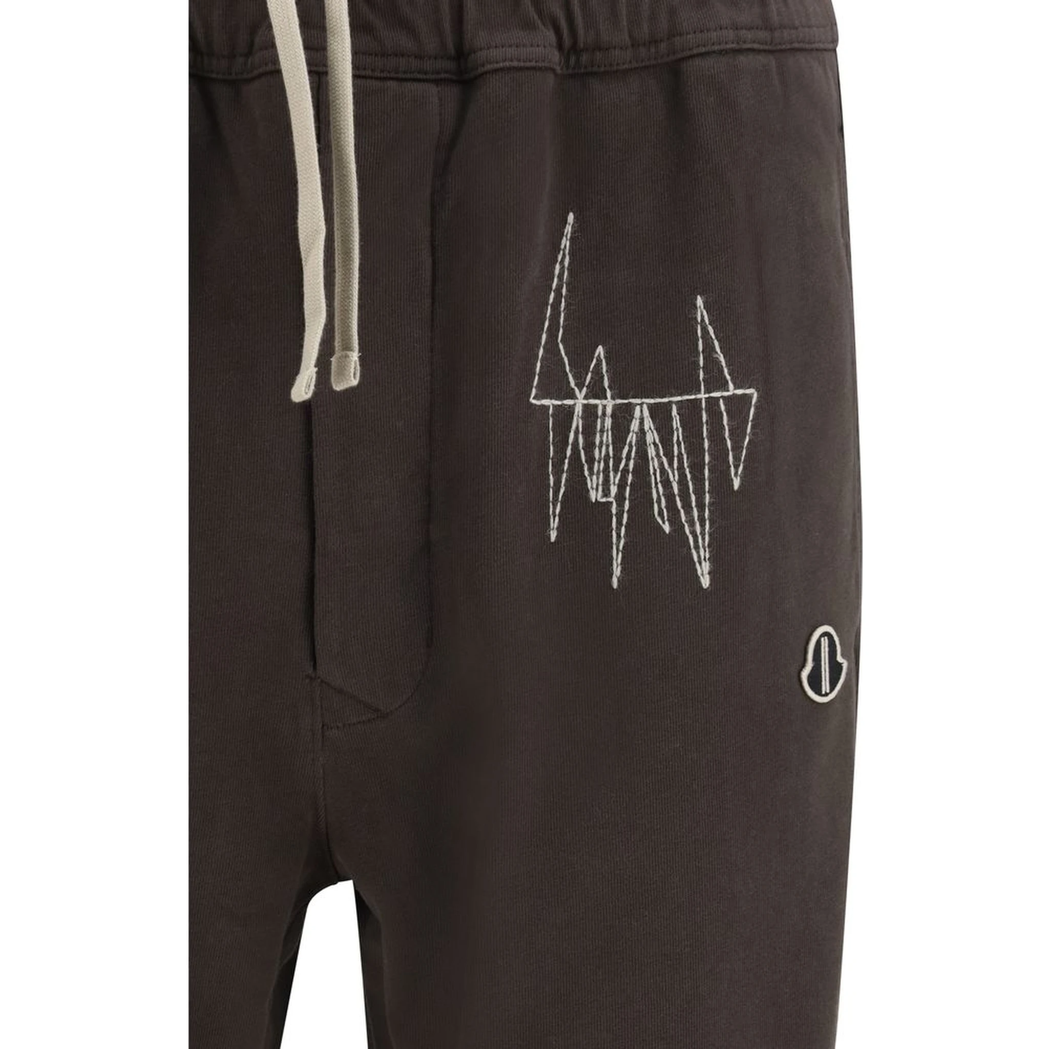 Brown Cotton Athletic Pants