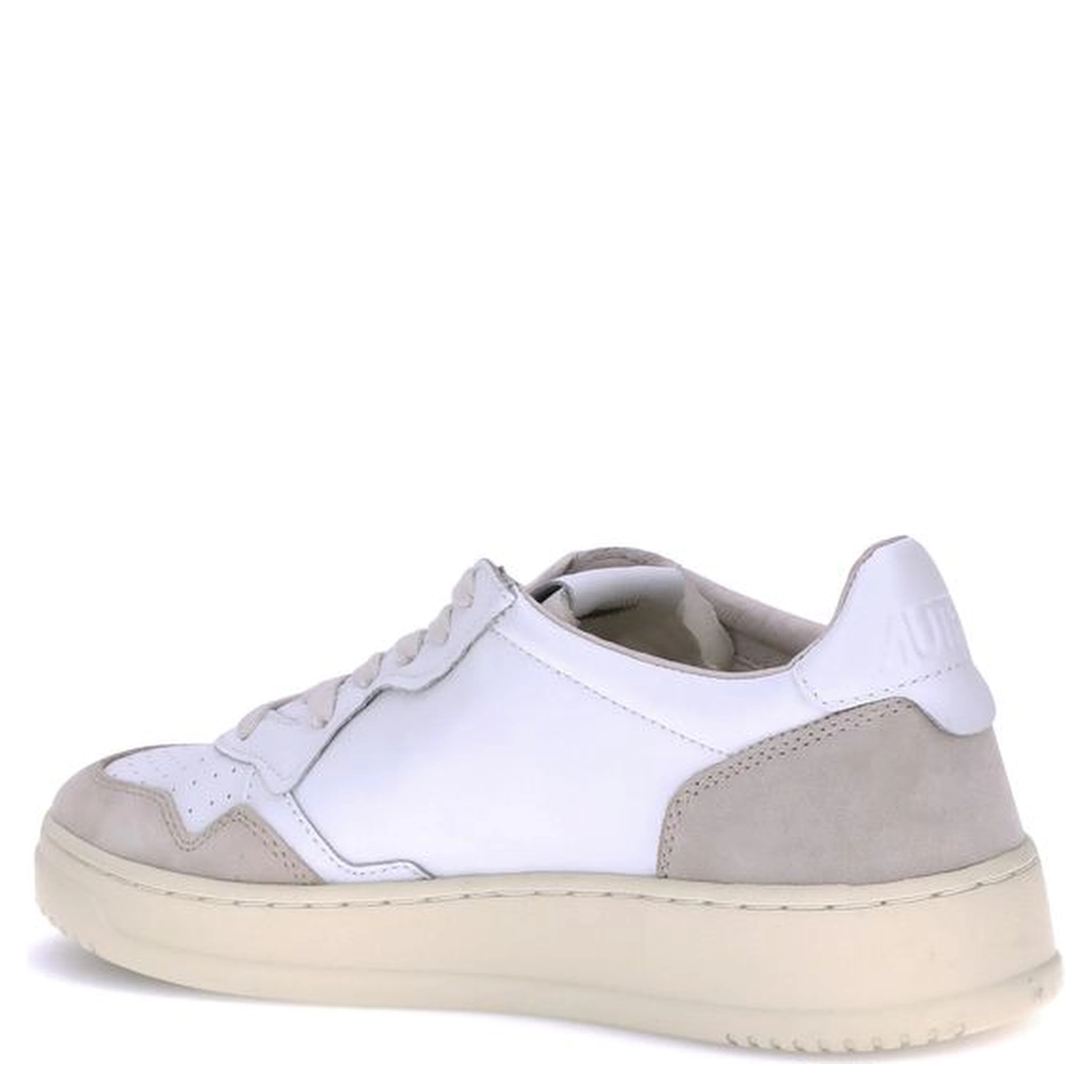 White Calf Leather Bos Taurus Low Top Sneakers