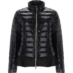 DOWN JACKET WITH RUFFLES