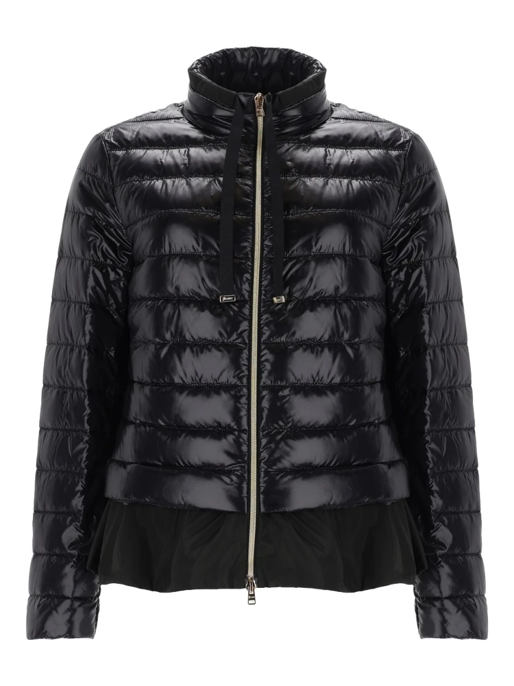 DOWN JACKET WITH RUFFLES