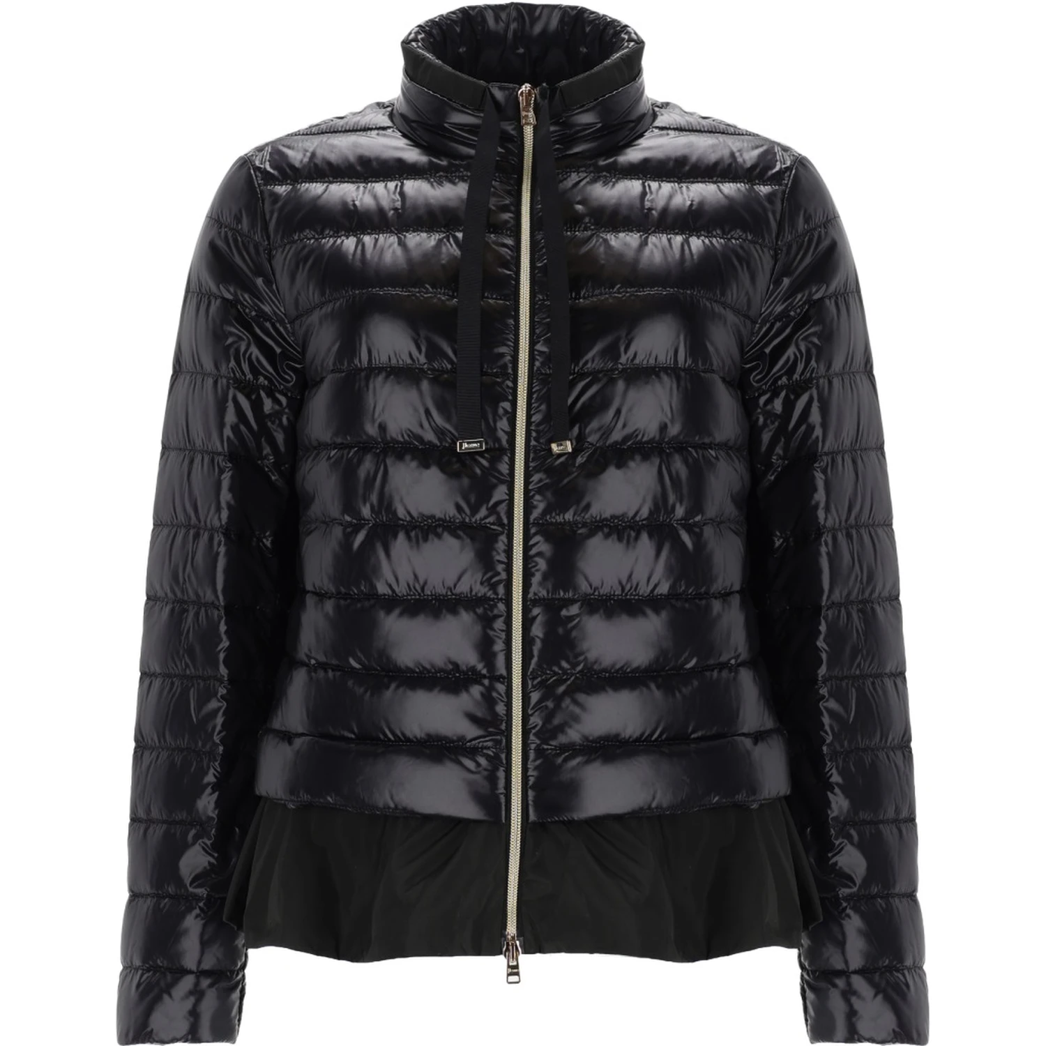 DOWN JACKET WITH RUFFLES