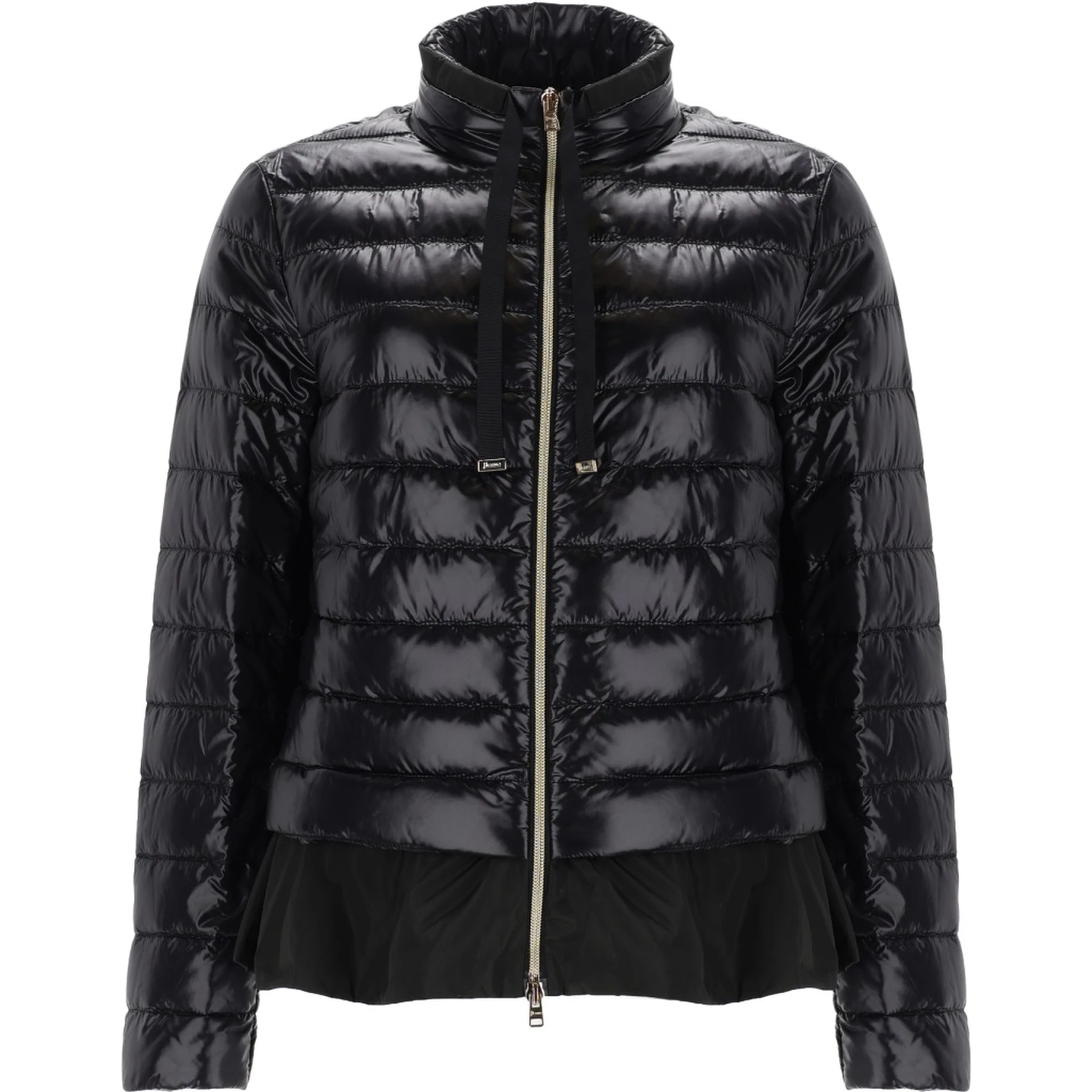 DOWN JACKET WITH RUFFLES