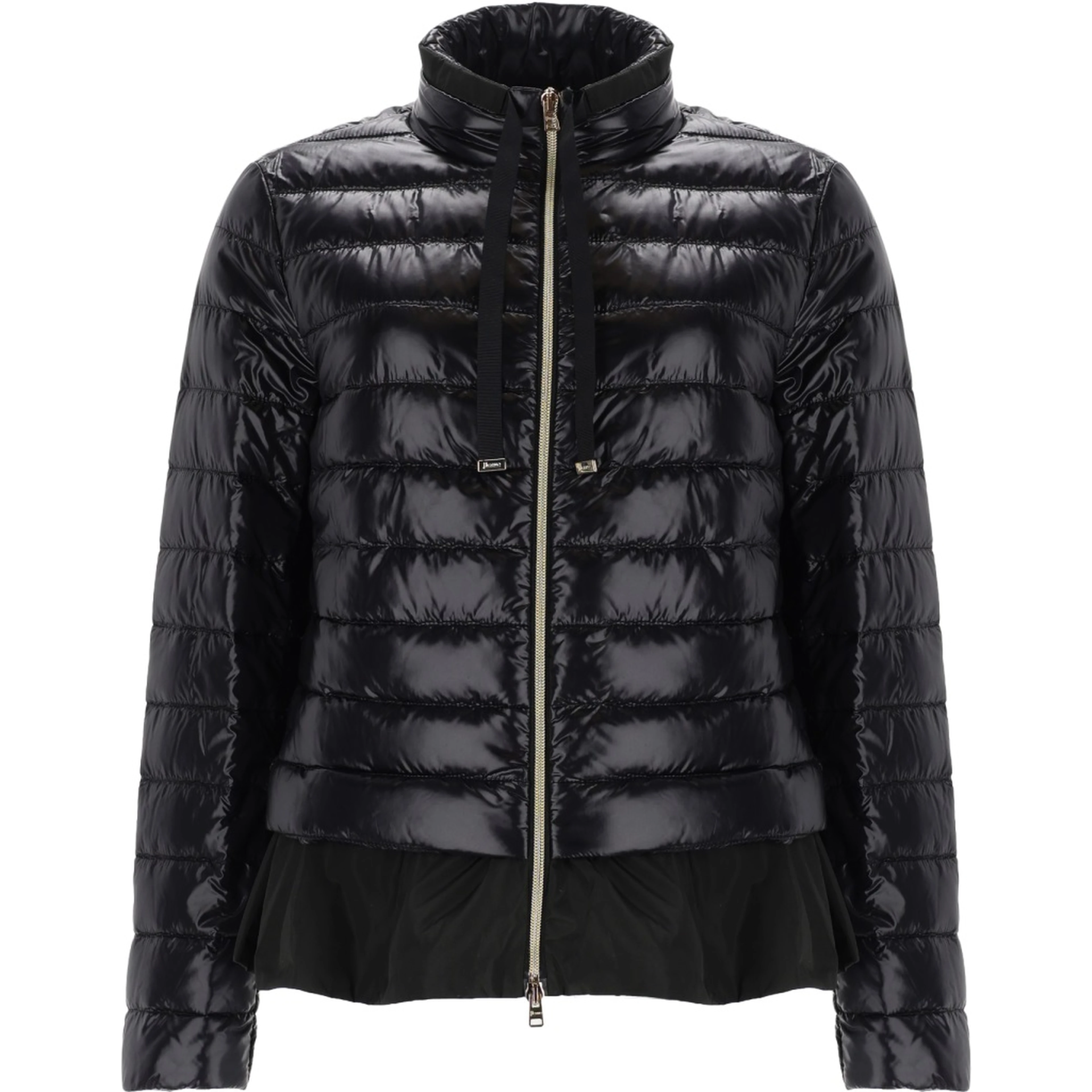 DOWN JACKET WITH RUFFLES