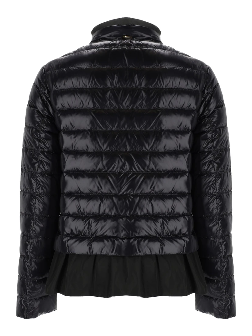 DOWN JACKET WITH RUFFLES