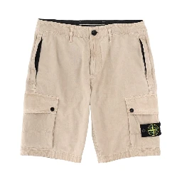 CARGO SHORTS WITH LOGO PATCH