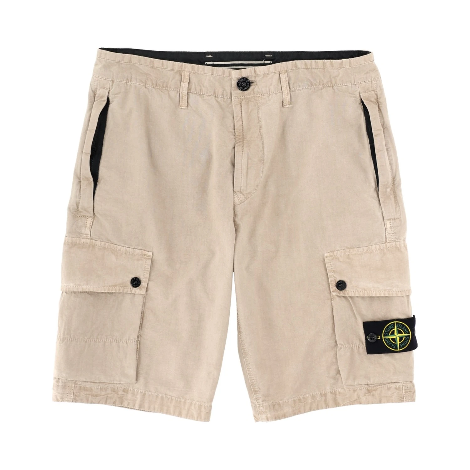 CARGO SHORTS WITH LOGO PATCH