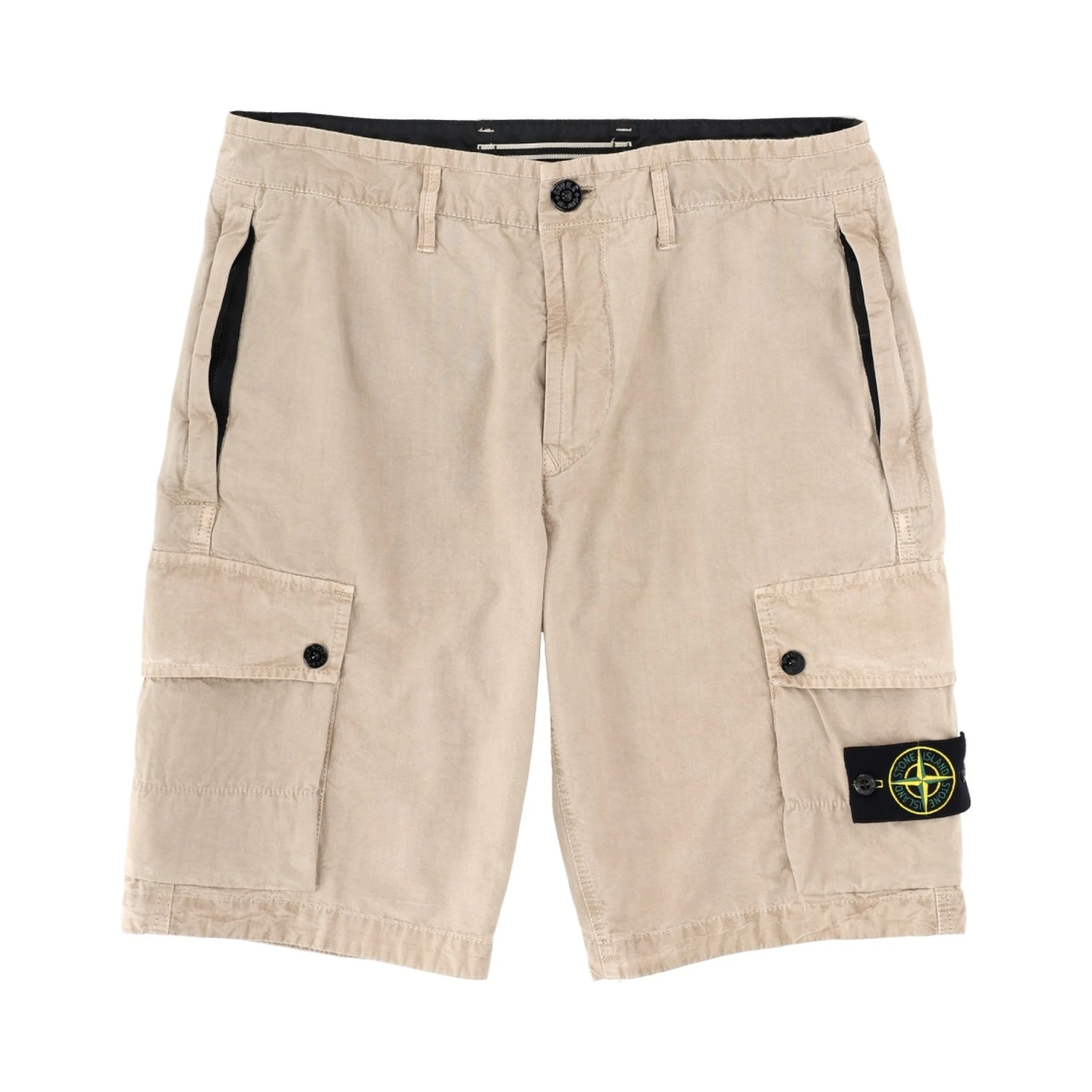 CARGO SHORTS WITH LOGO PATCH